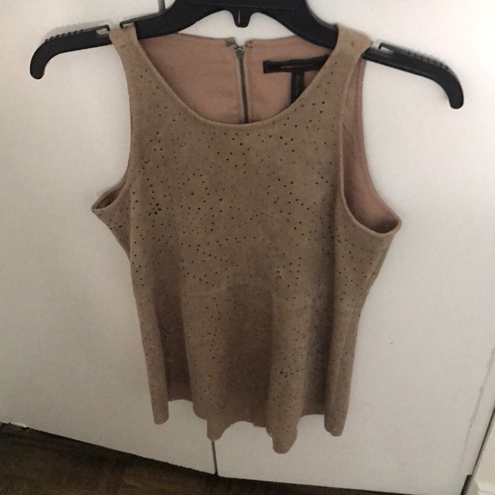 BCBG suede tank